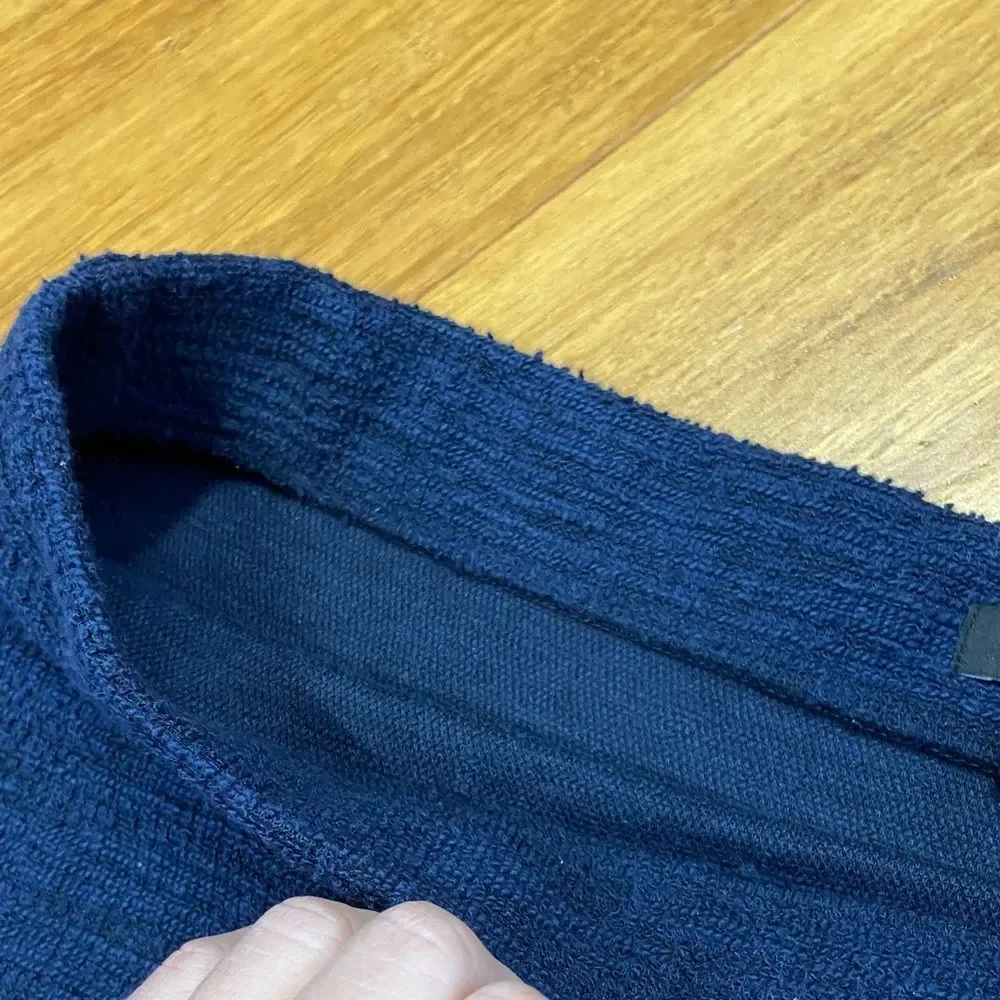 Ann Taylor Knit Navy Blue Pencil Skirt size Small